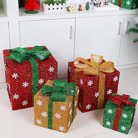 Fidgetgear Christmas Snowflower Pattern Packing Box For Christmas