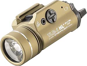 Streamlight 69266 TLR-1-HL High Lumen Rail-Mounted Tactical Light, Flat Dark Earth - 800 Lumens