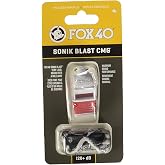 Fox 40 Sonik Blast CMG Whistle, White/Red