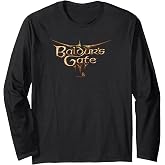 Dungeons &amp; Dragons Baldur's Gate III Big Chest Text Logo Long Sleeve T-Shirt