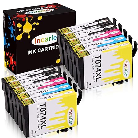Incarler T0715 XL Ersatz für Epson T0711 T0712 T0713 T0714 Druckerpatronen Hohe Kapazität Tintenpatronen Kompatibel mit Epson