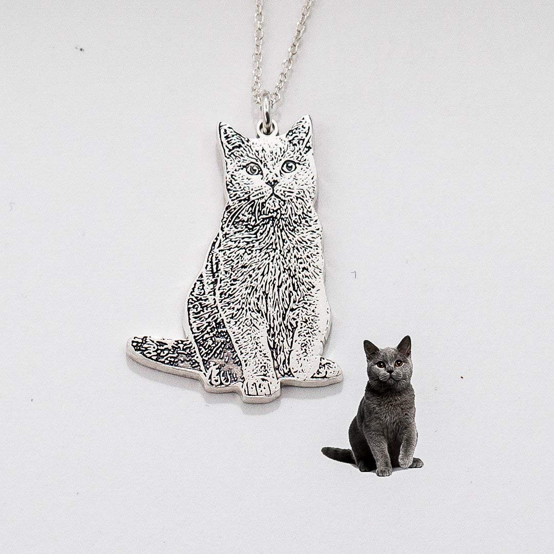 dog portrait necklace