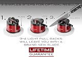 CW Diamond Edge No.1 Knife Sharpener Red Compact 2-Stage Safe Sharpening view 5