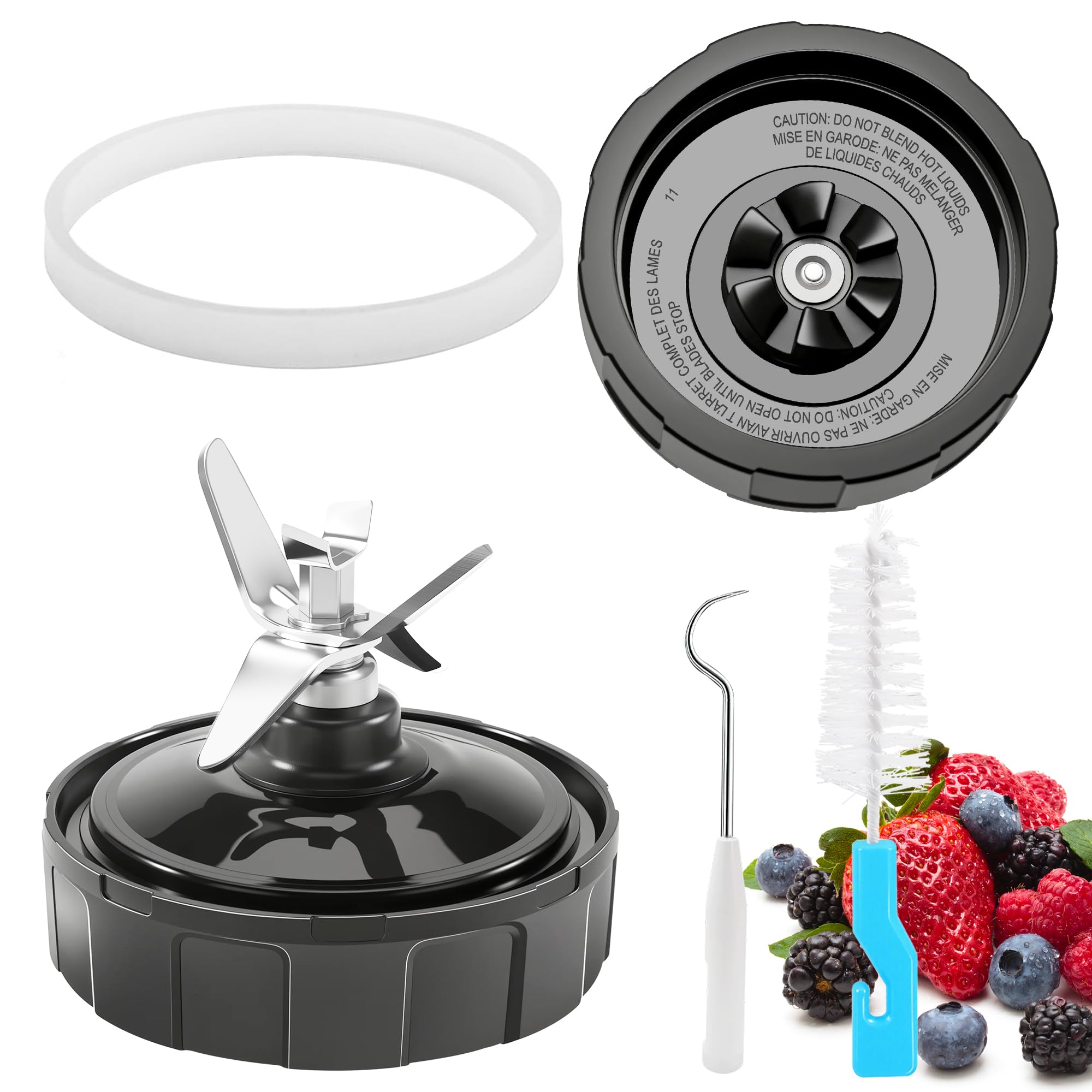 Photo 1 of 1-pack 6 Male Fins Extractor Blade Assembly for Ninja Blender Replacement Parts, 3.94in/10cm Blender Blade Compatible with Ninja Blenders Auto iQ BL450-70 BL451-70 BL454-70 BL480 L480D BL480-70