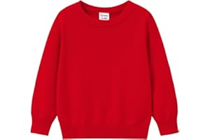 PATPAT Baby Girls Boys Newborn Sweater Crewneck Pull Over Knit Solid Long Sleeve Fall Winter Clothes