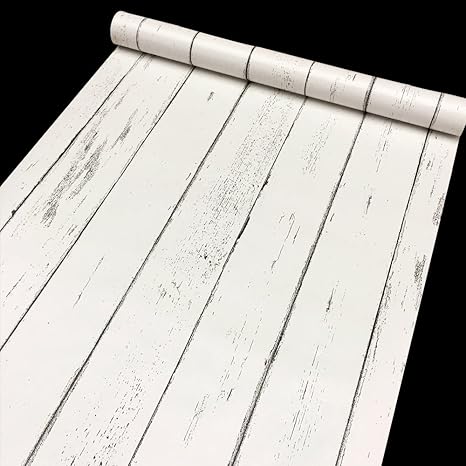 Amazon Com Simplelife4u White Wood Grain Shelf Liner