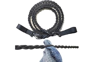 AUXPHOME Tri-Braided Cord Clothes Line, Clothes Drying Rope Portable Travel Clothesline for Indoor Outdoor Laundry , Windproof Clothes Line, Hanger for Camping Travel & Home Use - No hanger hook needed
