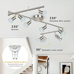 Unicozin LED 8 Light Track Lighting Kit, Matt