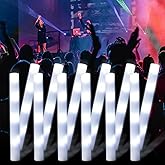 LED Foam Glow Sticks, 18.9 INCH Bulk Glow Sticks, LED Light Sticks, Light-Up Sticks for Concerts, Weddings, Raves, Carnivals, Halloween, Birthdays, and More!