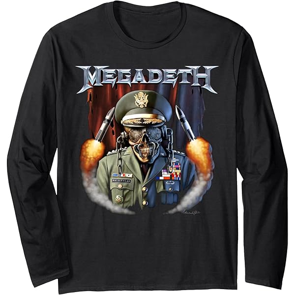 Amazon.com: Megadeth - General Vic with Missiles T-Shirt
