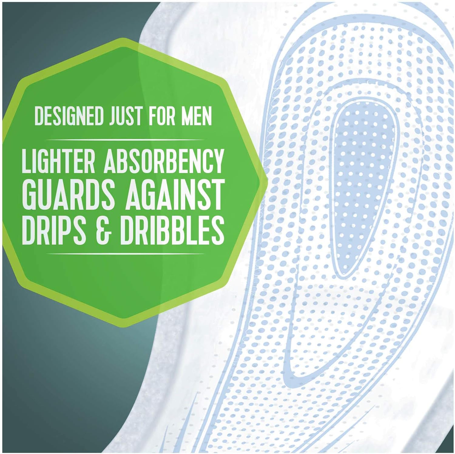 Depend Incontinence/Bladder Control Shields, Pads for Men, Light Absorbency, 174 Count (3 Packs of 58) (Packaging May Vary): Health & Personal Care