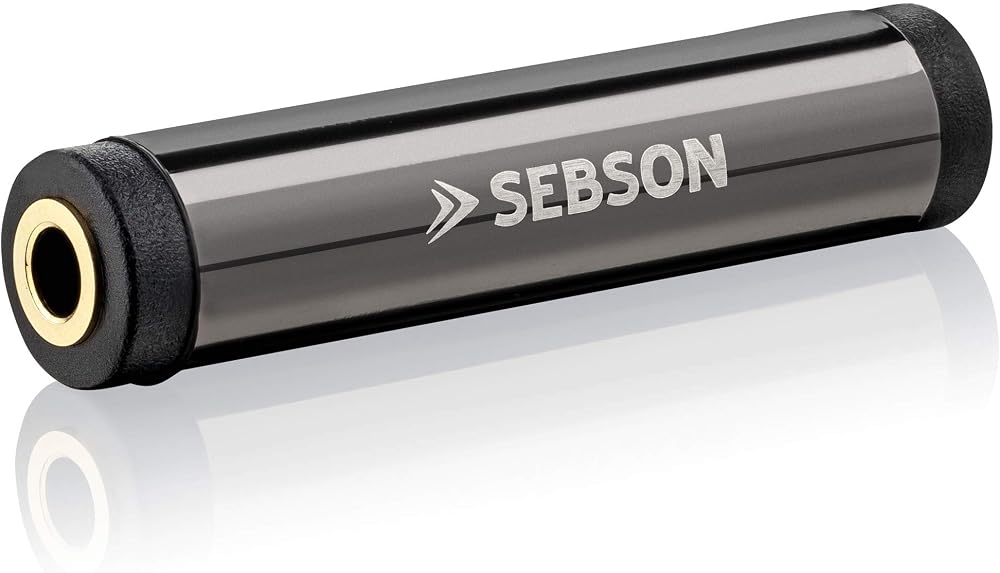 SEBSON 3.5mm to 3.5mm Coupler Stereo Jack Female to Female AUX Adapter