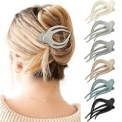 French Concord Hair Clips Claw - 6Pcs Side Slid