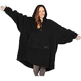 THE COMFY Teddy Bear Quarter-Zip|Oversized All Sherpa Wearable Blanket With Zipper, Seen On Shark Tank