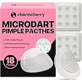 CharmCherry Pimple Patches for Face (18 Count), Microdart Acne Patches, Hydrocolloid Blemish Spot with Salicylic Acid, Fast-A