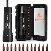 coobeast 13Pcs Preset 1/4&rdquo; Drive Torque Screwdriver with S2 Bits | Torque Wrench Screwdriver Set for Maintenance, Tools, Bike Repairing and Mounting, Inch Pound Torque Range 10-70 In-lb