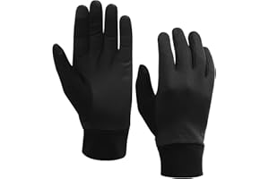 Tough Outfitters Thermal Glove Liners - Hiking Gloves Women Running Gloves Men - Glove Cold Weather - Touchscreen Function