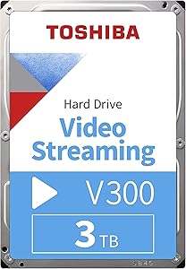 Toshiba HDWU130UZSVA 3TB V300 3.5" Video Streaming Hard Drive