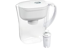 Brita Metro Water Filter Pitcher with SmartLight Change Indicator, BPA-Free, Replaces 1,800 Plastic Water Bottles a Year, Lasts Two Months, Includes 1 Filter, Small - 6-Cup Capacity, White