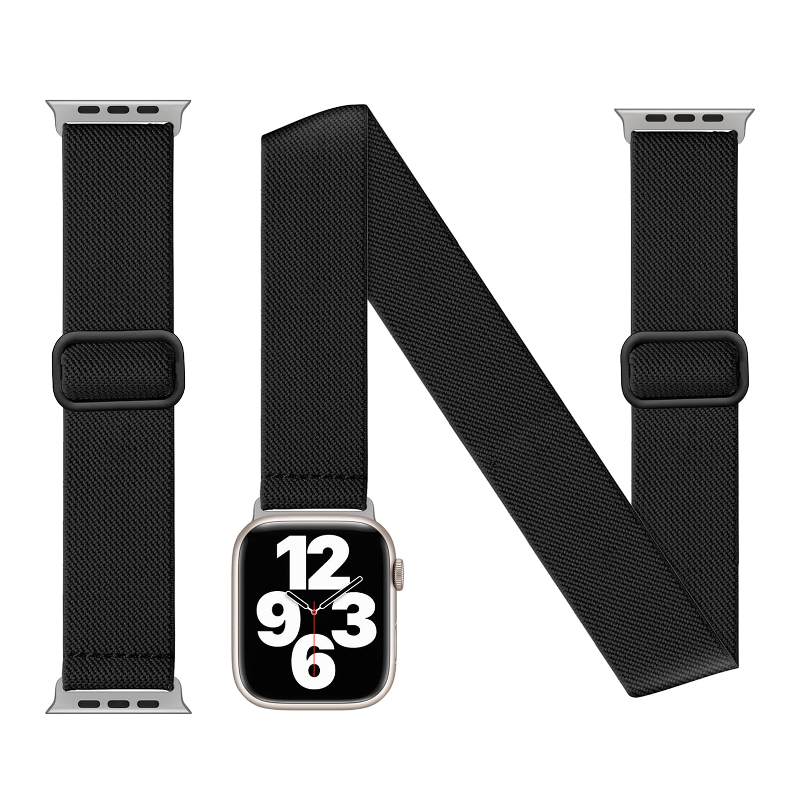 BALALA Ankle/Arm Stretchy Band Compatible with Apple Watch Band 38mm 40mm 41mm 42mm 44mm 45mm 46mm 49mm Women Men, Adjustable Strap For iWatch Series 11 10 9 8 7 6 5 4 3 2 1 SE Ultra