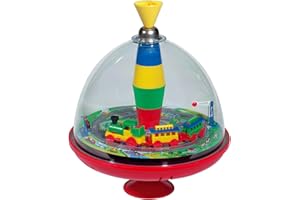 YEEGFEY Classic Train Spinning Top Toy from KsmToys by Bolz. Real Action and Sounds when the top spins. Durable 9.5" x 7.5" x 7.5" Ages 18 m+