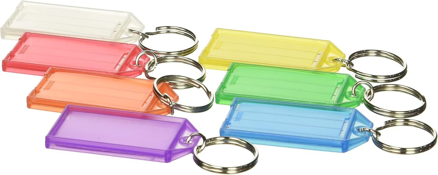 HyKo KB143100 Easy Open Plastic Key Tag with Split Ring