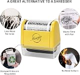 Miseyo Identity Theft Protection Roller Stamp Set Yellow 6 Refills Included view 5