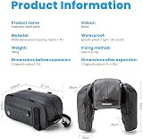 HOMPER Cycle Saddle Rear Rack Pannier Bag 26L Waterproof Bike Storage view 2