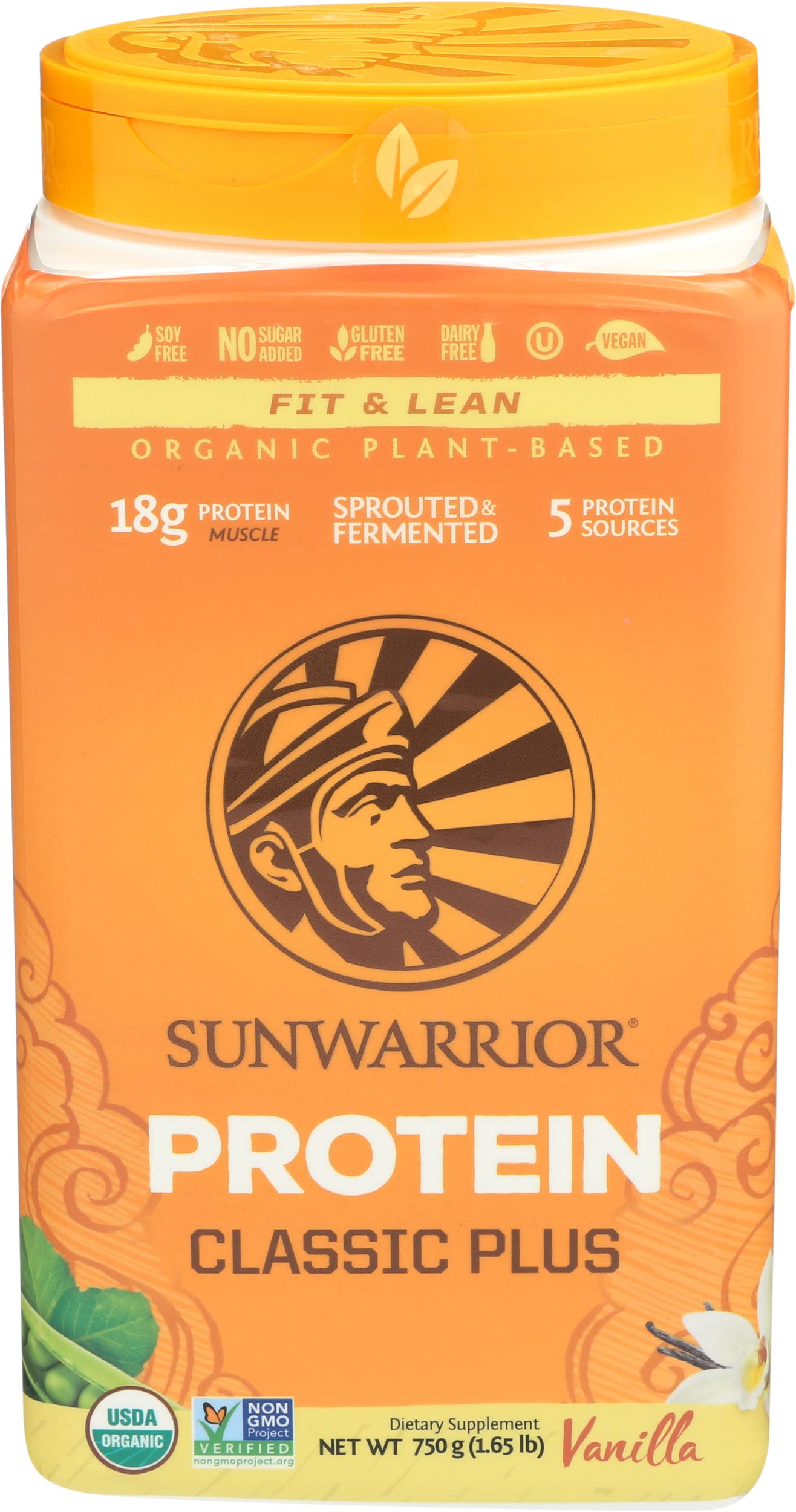 Sunwarrior Classic Plus Vanille, Organic, 750 g