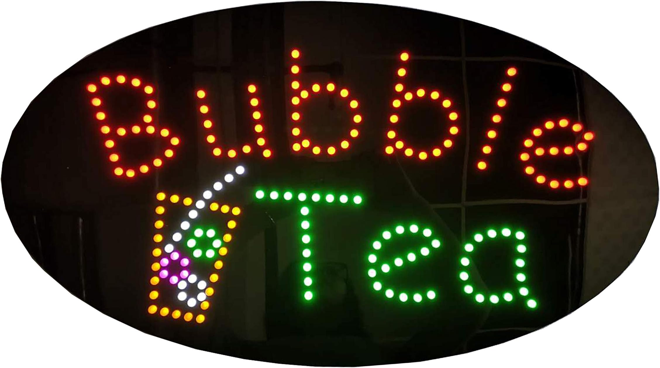 LED Boba Tea Sign for Business, Super Bright LED Open Sign for Bubble Tea Electric Advertising Display Sign for Bubble Tea Business Shop Store Window Home Decor. (HSB0217)