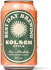 Best Day Brewing Non-Alcoholic Craft Beer - Premium Ingredients for Full Flavor - Low Carb & Low Calorie - 12 fl oz cans - Kö