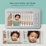 Babysense 5” HD Non-WiFi Split-Screen Baby Monitor 2 Cameras 720p view 5