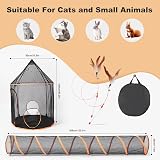Odoland Outdoor Cat Tent Tunnel Large Foldable Enclosure Playpen view 6