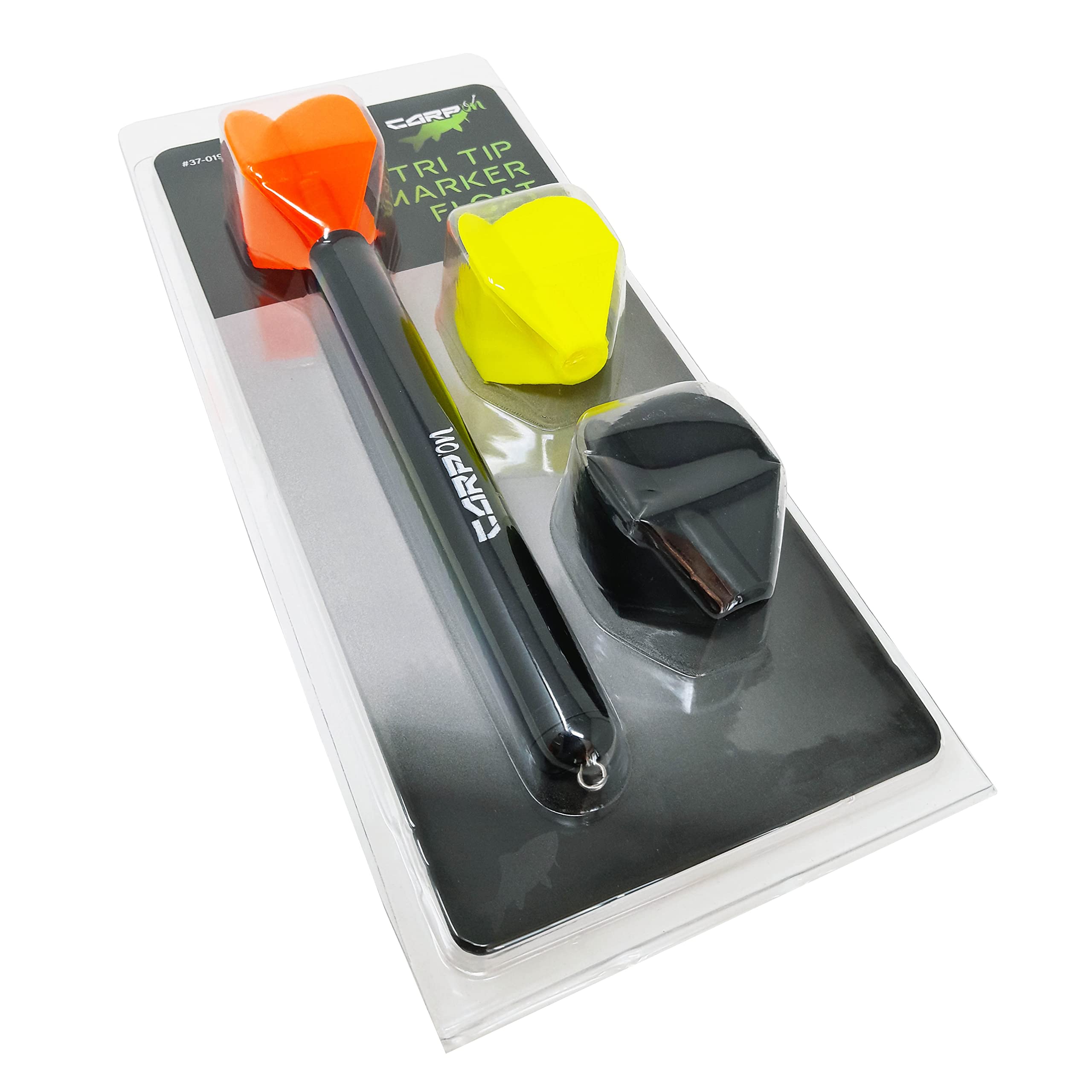 Carp On - Highly Visible MARKER FLOAT TRI TIP Set - 3oz Aerodynamic Distance Casting Weight for Finding Underwater Features - Sandbanks and Gravel Bars [37-019]