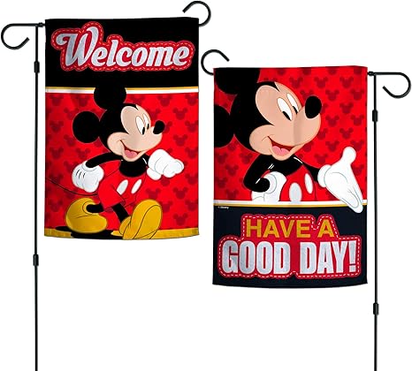 Wincraft Disney Disney Disney Mickey Mouse Have A Good Day Garden Flags 2 Sided 12 5 X