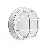 CORAMDEO Outdoor 8” Round LED Nautical Bulkhead