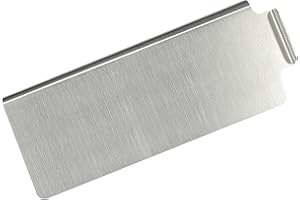 CHILIPILI Grease Trap for Blackstone Griddle, Stainless Steel Rear Grease Gate for Blackstone Flat Top Griddle and Other Grills, Grease Gate Blocker Food from Falling into Rear Grease Trap Cup Food Filter