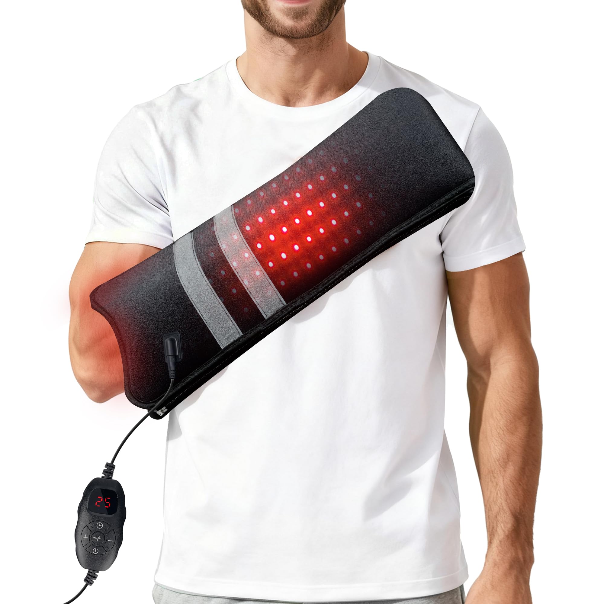Photo 1 of Red Light Therapy for Hands, 150 LEDs Therapy for Finger Wrist, 17"x4" Near Infrared Light Therapy & Red Light Therapy for Body, Pulse Modes, Dual Wavelength for Hands Wrist Arm