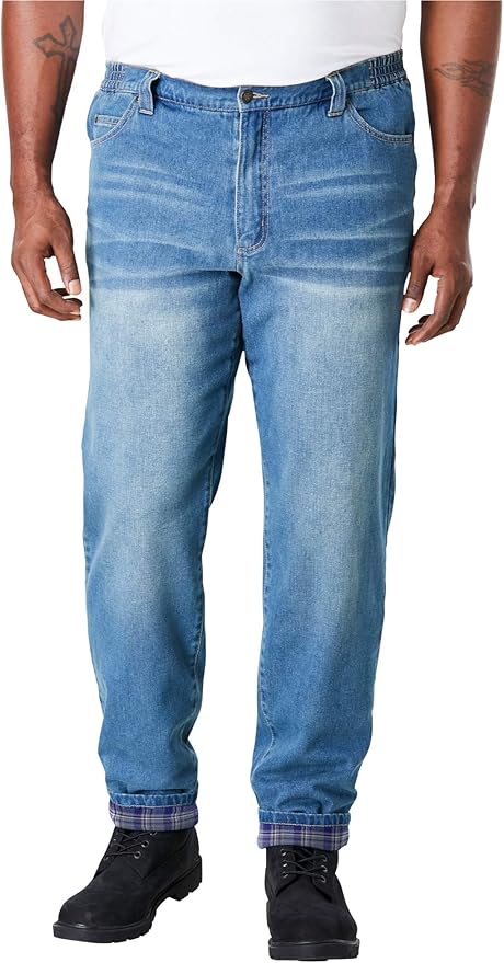 big and tall fleece lined jeans