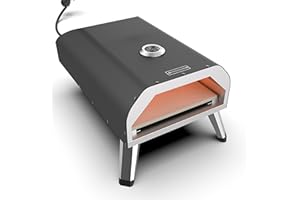 FRIGIDAIRE Gas Powered Outdoor Pizza Oven – Portable and makes Authentic Stone Baked Pizzas, Perfect for Any Outdoor Countertop, Includes Pizza Stone, Gas Regulator and Hose
