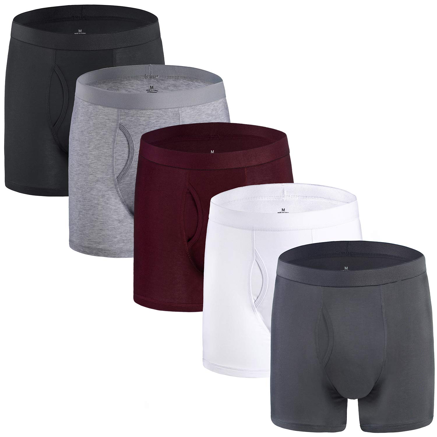 Buy Mens Underwear Boxer Briefs Wide Waistband Men's Cotton Underwear