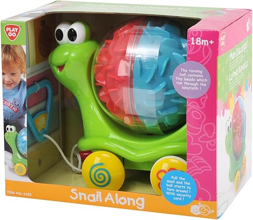 Amazon Playgo 2452 楽しい動くカタツムリのおもちゃ 手押し車 プルトイ おもちゃ