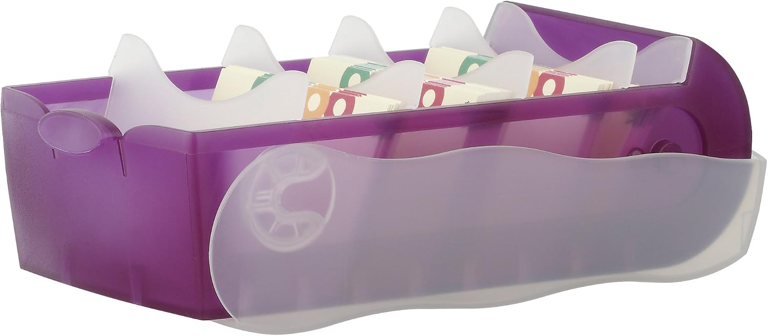 HAN 997-673, CROCO Flashcard Index Box. For learning vocabulary in an ingeniously simple way, A7, translucent-purple - Image 3