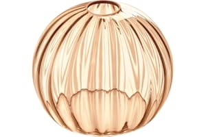 ANYLOVE Clear Glass Shade,Replacement Globe & Cover for Lighting Fixture, 8" Diameter, Replacement with 1.65 Inch Fitter for Wall Lamps Chandeliers or Ceiling Light (1, 8Inch - Amber Glass)