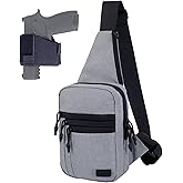 NorthClimbOtd Tactical Sling Chest Bag Concealed Carry Bags with Gun Holder EDC Shoulder Crossbody Casual