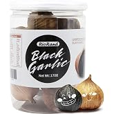 RioRand Black Garlic Whole &amp; Peeled 90-Day Fermented No Added Preservatives Ready to Eat for Snacks &amp; Cooking 170g&amp;0.37 Lbs