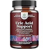 Uric Acid Cleanse Support with Green Coffee Beans Extract - 60 Capsules | Kidney Support Supplement with Tart Cherry, Chanca Piedra &amp; Celery Seed - Uric Acid Support - Antioxidant Support - Non GMO