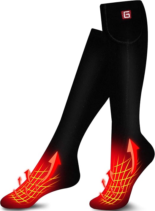 MMlove Electric Heated Socks Rechargeable Battery Thermal