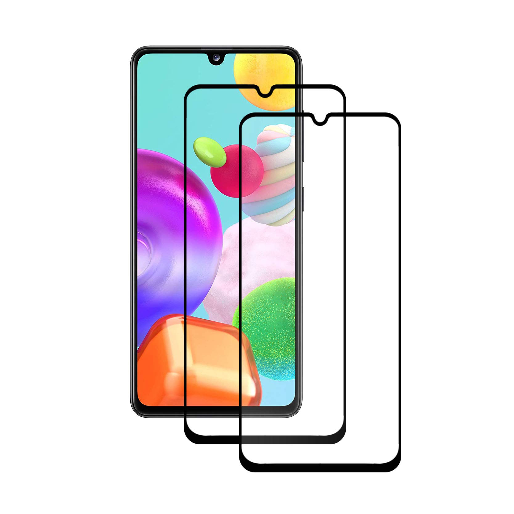 2 Pack,Compatible with Samsung Galaxy A41 Screen Protector, Samsung Galaxy A41 Tempered Glass Film, screen film for Samsung Galaxy A41 smartphone