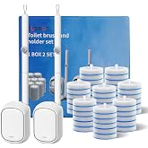 JUDRDO Disposable Toilet Brush Cleaning System (2 Brush+48 Refills) | Toilet Bowl Cleaner, Wall Mounted Toilet Bowl Brush and Holder Set for Deep Cleaning and Hygienic Bathroom Maintenance